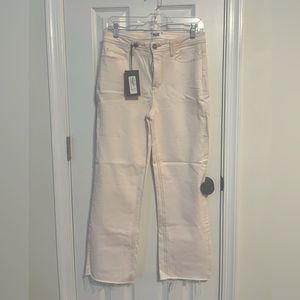 Paige Atley Ankle Flare Raw Hem Jean.